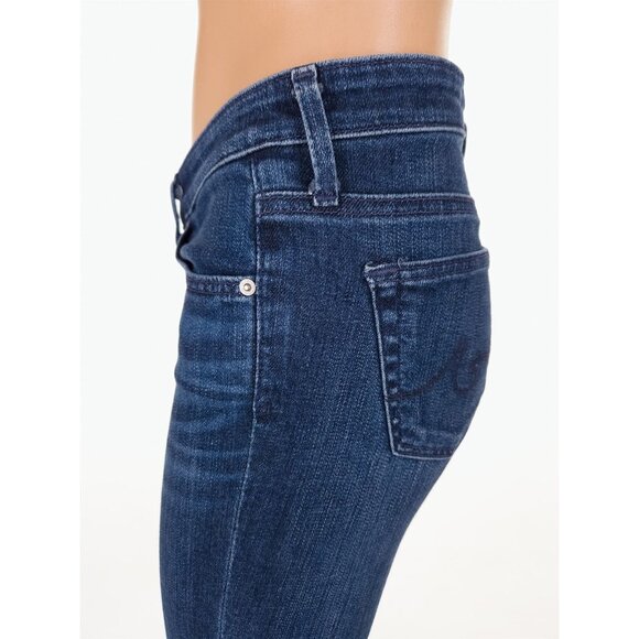 AG Adriano Goldschmied The Stevie Ankle Skinny Low-Rise Denim Jeans Size 25 Blue - Picture 5 of 10